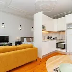 Loft With Private Balcony And A Classic Ceiling