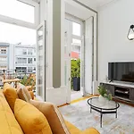 Loft With Private Balcony And A Classic Ceiling