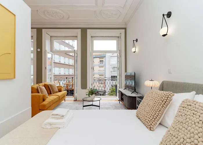 Loft With Private Balcony And A Classic Ceiling Apartment